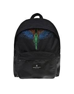 Черный рюкзак с принтом Крылья 30х15х40 см детский Marcelo burlon