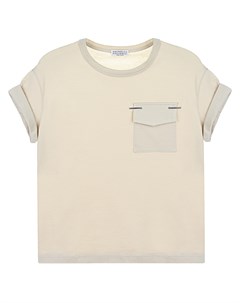 Светло песочная футболка детское Brunello cucinelli