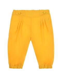 Желтые брюки с эластичным поясом детские Fendi