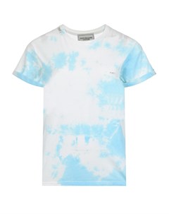 Бело голубая футболка tie dye Forte dei marmi couture