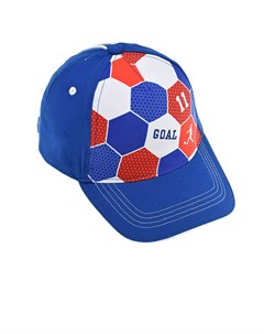 Синяя кепка с принтом футбольный мяч детская Maximo
