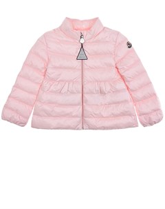 Розовая стеганая куртка детская Moncler