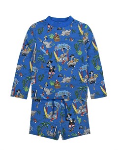 Синий комплект шорты и толстовка детский Stella mccartney