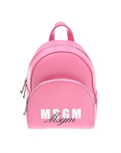 Розовый рюкзак с белым логотипом детский Msgm