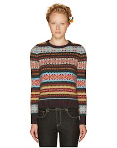 Жаккардовый свитер с округлым вырезом United colors of benetton