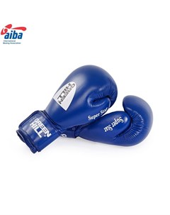 Боксерские перчатки Super Star BGS 1213a 10 BL 10oz одобр AIBA синие Green hill