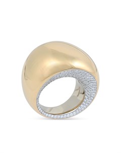 Кольцо Pirouette из розового и белого золота с бриллиантами Vhernier