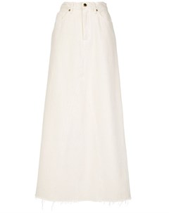 Джинсовая юбка макси Magdalena Khaite
