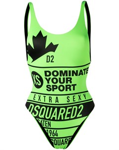 Слитный купальник с логотипом Dsquared2