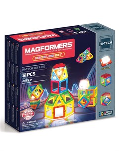 Магнитный конструктор Neon Led set 709007 Magformers