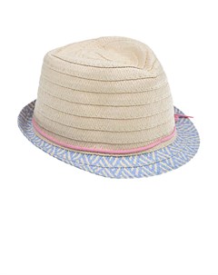 Плетеная шляпа с голубыми полями детская Maximo