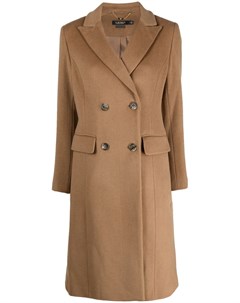 Двубортное пальто с заостренными лацканами Lauren ralph lauren