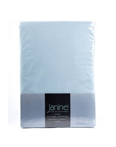 Простыня на резинке 1 5 спальная Elastic 150x200см цвет светло голубой Janine