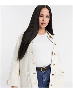 Джинсовая куртка кремового цвета Vero moda curve