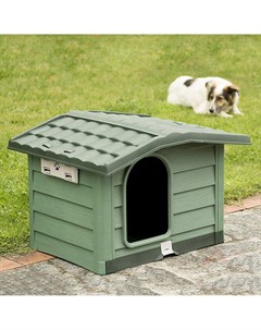 Домик для собаки Bama zoo bungalow зеленый 89x75x62