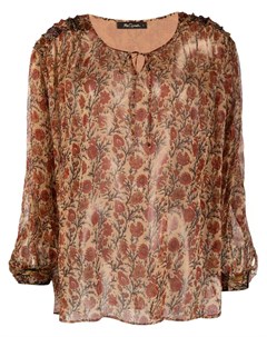 Полупрозрачная блузка с цветочным узором Mes demoiselles