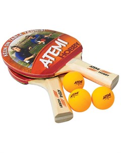 Набор для настольного тенниса Hobby 2 ракетки и 3 мяча Atemi