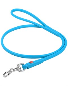 Поводок кожаный круглый для собак синий 6 мм 122 см WauDog Glamour 1 шт Collar