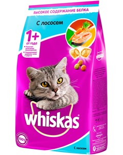 Аппетитный обед для взрослых кошек c лососем с нежным паштетом 0 35 кг Whiskas