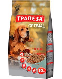 Оптималь для взрослых собак всех пород живущих дома 2 5 кг Трапеза