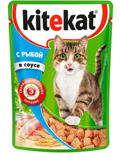 Для взрослых кошек с рыбой в соусе 85 гр Kitekat