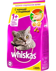 Аппетитное ассорти для взрослых кошек с курицей и индейкой с нежным паштетом 0 35 кг Whiskas