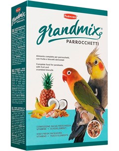 Grandmix Parrocchetti корм для средних попугаев 400 гр Padovan