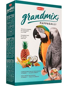 Grandmix Pappagalli корм для крупных попугаев 600 гр Padovan