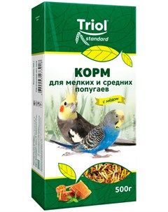 Standard корм для средних и мелких попугаев с медом 500 гр Триол