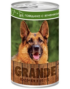 Grande для взрослых собак кусочки с говядиной и ягненком 1250 гр х 12 шт Vita pro