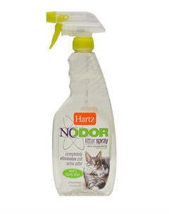 Nodor Litter Spray Хартц спрей для уничтожения запахов в кошачьем туалете без ароматизатора 503 мл Hartz
