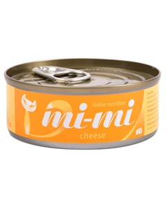 Для кошек и котят с тунцом и сыром в желе 80 гр х 24 шт Mi-mi
