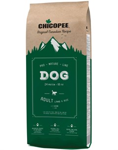 Pro Nature Line Adult Lamb Rice для взрослых собак всех пород с ягненком и рисом 20 20 кг Chicopee