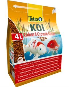 Pond Koi Colour Growth Sticks корм гранулы для прудовых рыб для роста 4 л Tetra