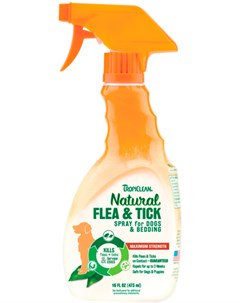Maximum Strength Spray Flea Tick спрей для собак против блох и клещей 473 мл Tropiclean