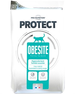 Protect Obesite диетический для взрослых кошек всех пород 0 4 кг Flatazor