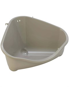 Туалет угловой для грызунов светло серый средний 35 х 23 4 х 19 см 1 шт Moderna