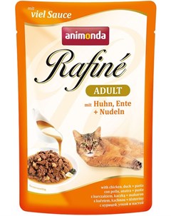 Rafine Adult Huhn Ente Plus Nudeln для взрослых кошек коктейль с курицей уткой и пастой 100 гр Animonda
