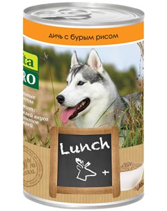 Lunch для взрослых собак с дичью и бурым рисом 200 гр х 6 шт Vita pro