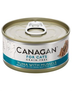 Grain Free Tuna Mussels беззерновые для кошек и котят с тунцом и мидиями в соусе 75 гр Canagan