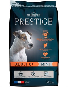 Prestige Adult 8 Mini для пожилых собак маленьких пород 3 кг Flatazor