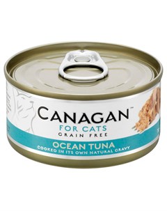 Grain Free Ocean Tuna беззерновые для кошек и котят с океаническим тунцом в соусе 75 гр Canagan