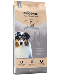 Classic Nature Line Light Lamb Rice диетический для взрослых собак всех пород с ягненком и рисом 2 к Chicopee