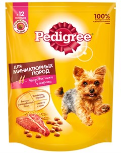 Для взрослых собак миниатюрных пород с говядиной 0 6 кг Pedigree