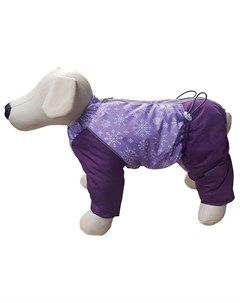 Комбинезон для собак маленьких пород Снежинка на синтепоне фиолетовый для девочек 32 Osso fashion