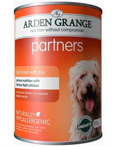 Partners для взрослых собак с цыпленком рисом и овощами 395 гр Arden grange
