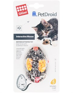Игрушка для кошек Pet Droid Мышка интерактивная 9 см 1 шт Gigwi