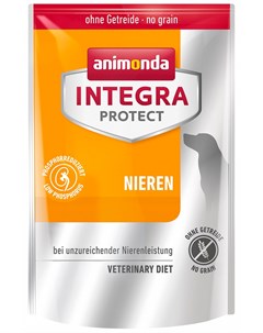 Integra Protect Dog Nieren Renal для взрослых собак при хронической почечной недостаточности с птице Animonda