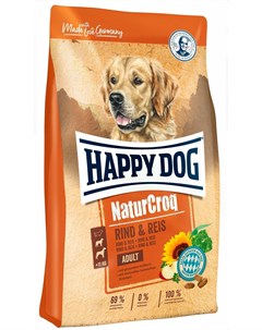 Naturcroq Rind Reis для взрослых собак всех пород с говядиной и рисом 15 кг Happy dog