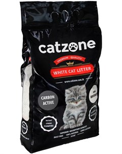 Carbon Active наполнитель комкующийся для туалета кошек с активированным углем 5 кг Catzone